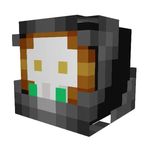 GeorgeBorg Minecraft avatar head, 3D render