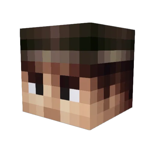 GeorgeBurns Minecraft avatar head, 3D render