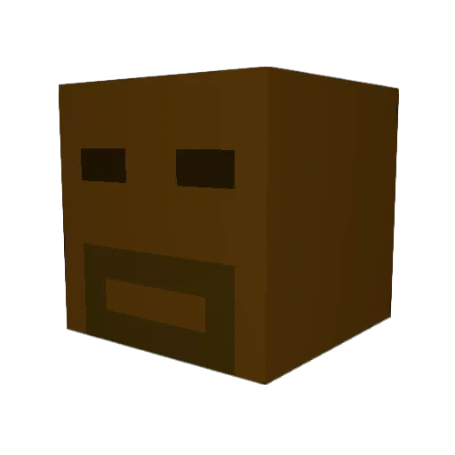 GeorgeFloydXDXD Minecraft avatar head, 3D render