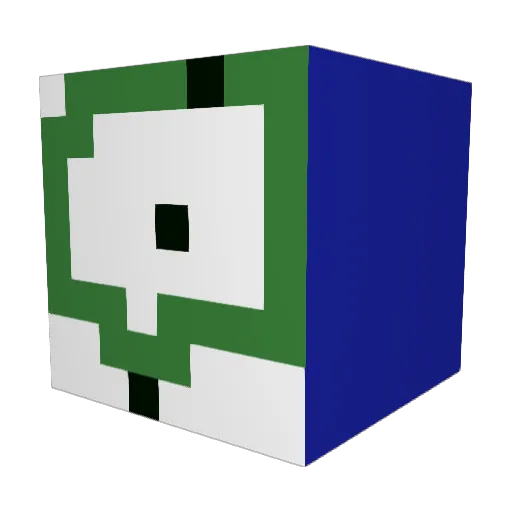 GeorgeFloydYTTV Minecraft avatar head, 3D render