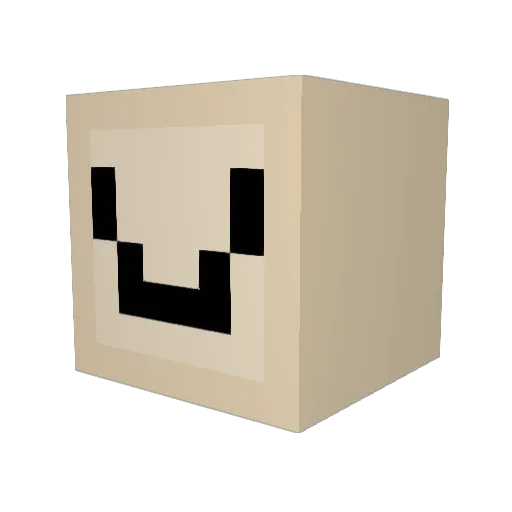 GeorgeRizzington Minecraft avatar head, 3D render
