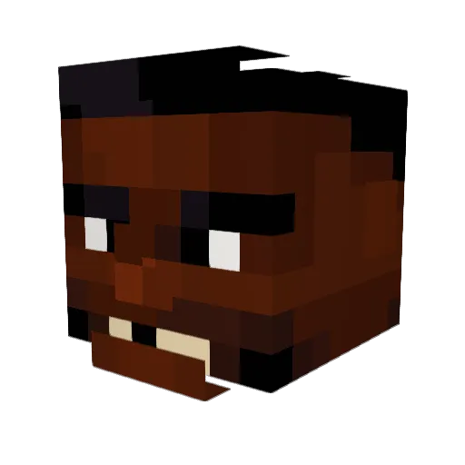 GeorgeWBushynuts Minecraft avatar head, 3D render