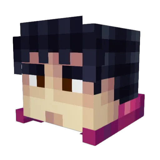 GeorgeWakeham0 Minecraft avatar head, 3D render