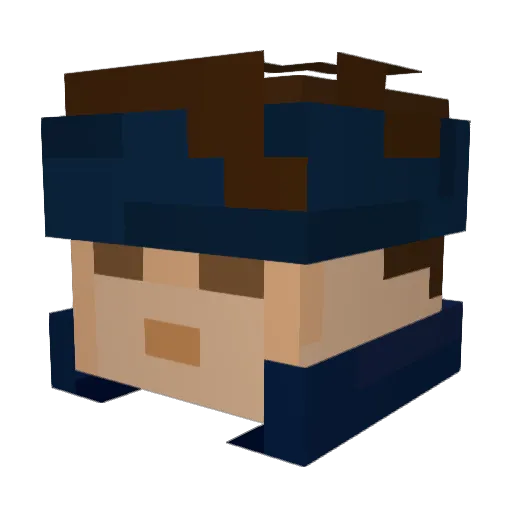 George_Isaac Minecraft avatar head, 3D render