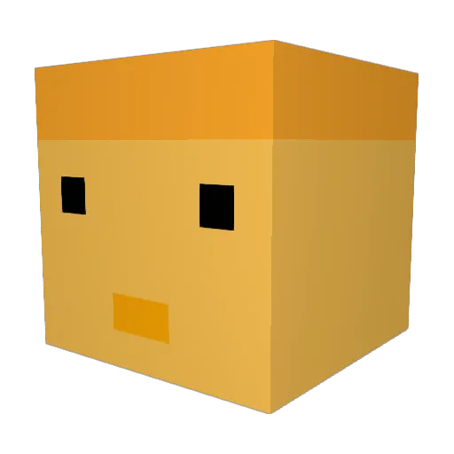 George_Jetson Minecraft avatar head, 3D render