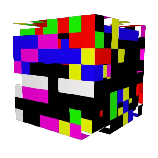 George_Library Minecraft avatar head, 3D render