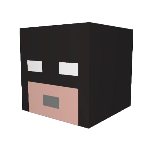 George_Mitchell Minecraft avatar head, 3D render