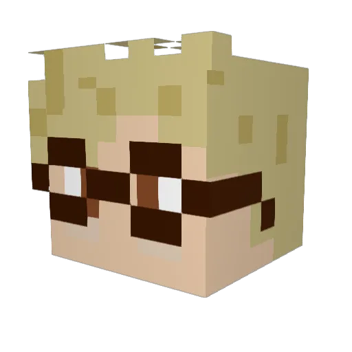George_Stefas Minecraft avatar head, 3D render