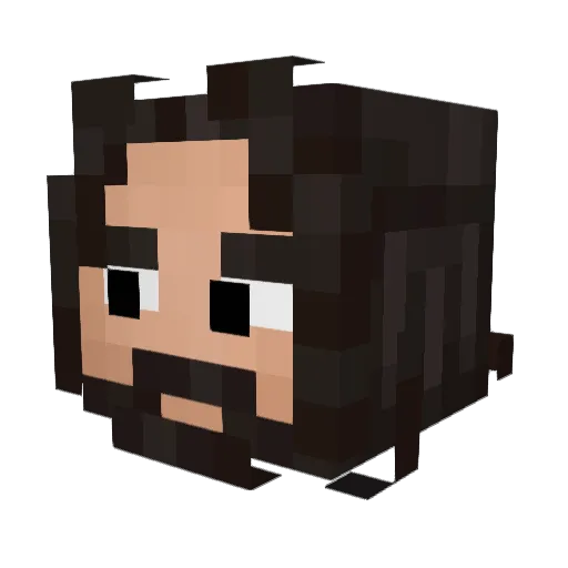 Georgebina Minecraft avatar head, 3D render