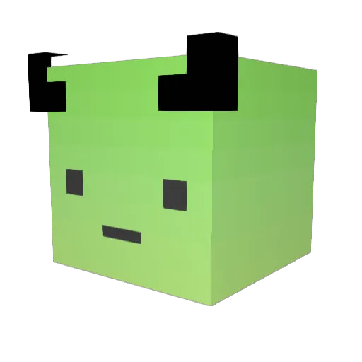 Georgedodgson Minecraft avatar head, 3D render