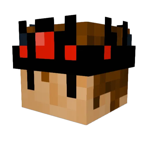 GeorgeousRose Minecraft avatar head, 3D render