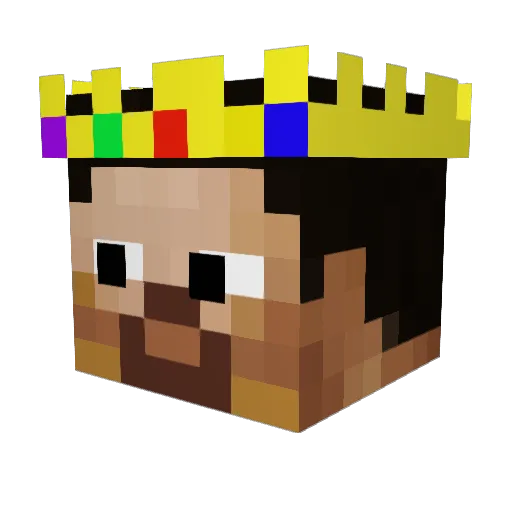 Georgepa13 Minecraft avatar head, 3D render