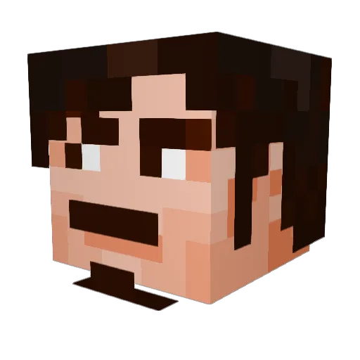Georgerichie40 Minecraft avatar head, 3D render