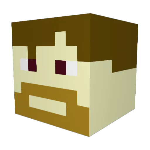 Georgethethird3 Minecraft avatar head, 3D render