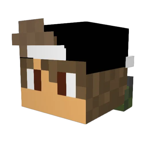 GeorgiEvtimov01 Minecraft avatar head, 3D render