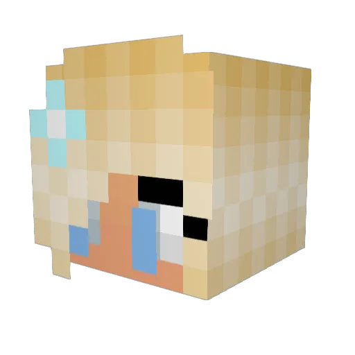Georgia5000 Minecraft avatar head, 3D render