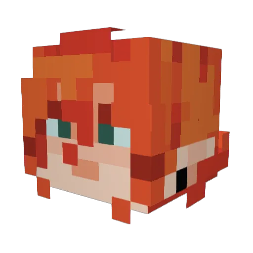 Georgia6407 Minecraft avatar head, 3D render