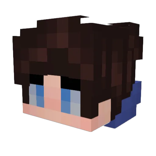 GeorgiaEmily Minecraft avatar head, 3D render