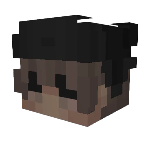 GeorgiaG123 Minecraft avatar head, 3D render
