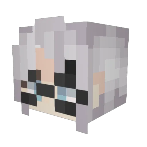 GeorgiaJB Minecraft avatar head, 3D render