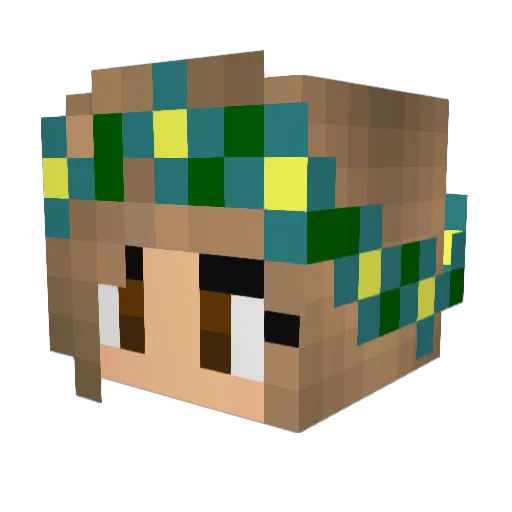 GeorgiaVille Minecraft avatar head, 3D render