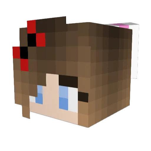 Georgia_Rose123 Minecraft avatar head, 3D render
