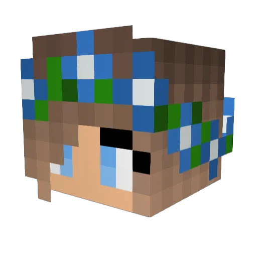 Georgiad69 Minecraft avatar head, 3D render