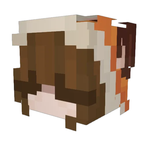 Georgians Minecraft avatar head, 3D render