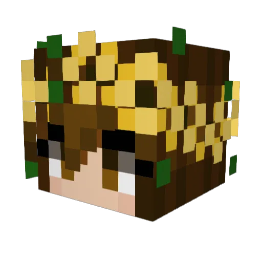 GeorgieRose21 Minecraft avatar head, 3D render