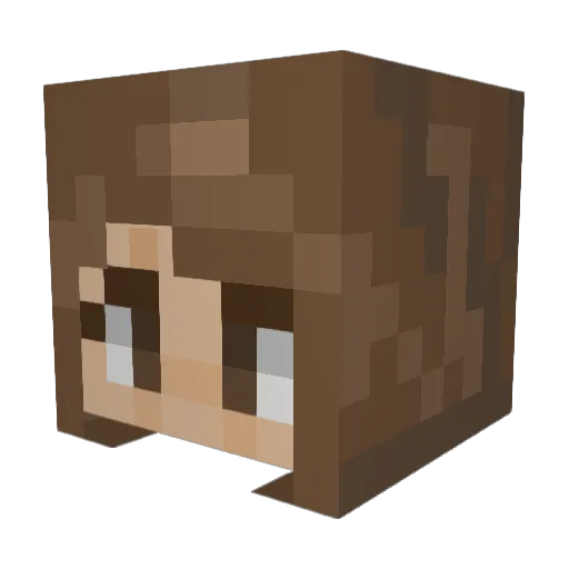 Georgie_H Minecraft avatar head, 3D render