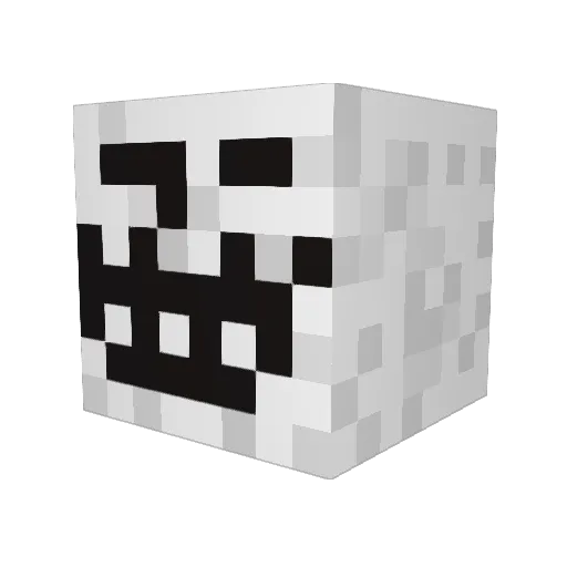 Georgieff Minecraft avatar head, 3D render
