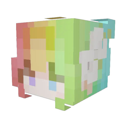 Georgina29 Minecraft avatar head, 3D render