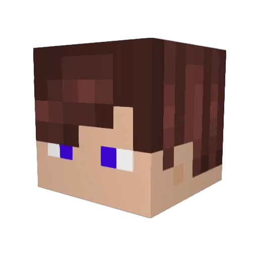 Georgio332 Minecraft avatar head, 3D render