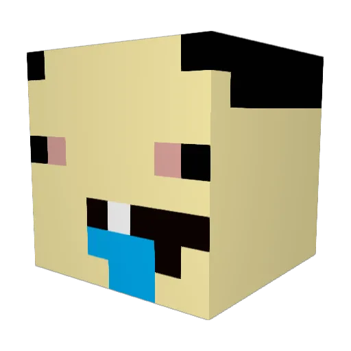 GeorgiosHawk Minecraft avatar head, 3D render