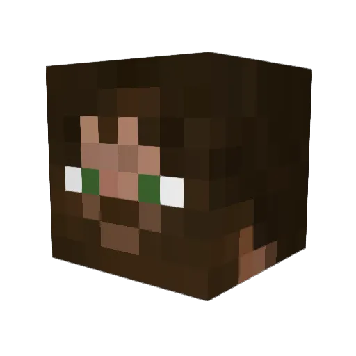 GeorgiusNL Minecraft avatar head, 3D render