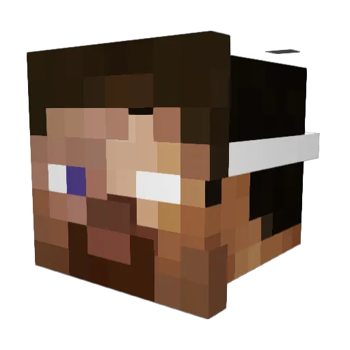 GeorgiyBondar Minecraft avatar head, 3D render