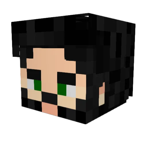 GeosDefinitivo Minecraft avatar head, 3D render