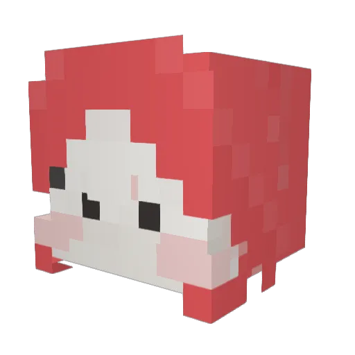 GeosGen Minecraft avatar head, 3D render