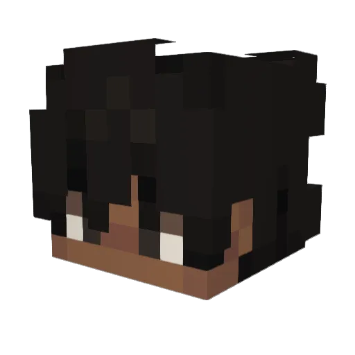 Geost Minecraft avatar head, 3D render