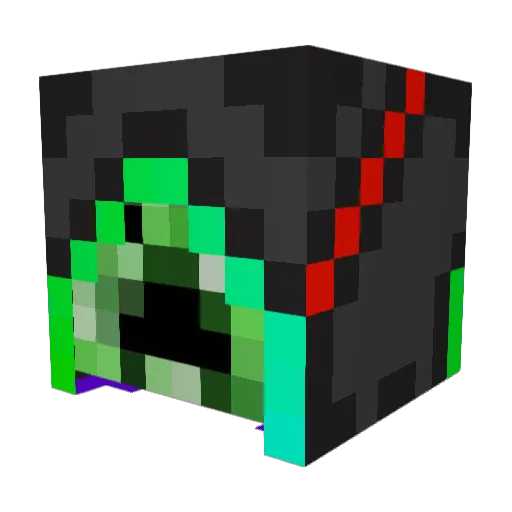 Geothermalix Minecraft avatar head, 3D render