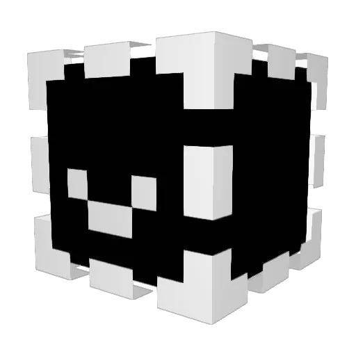Geothi Minecraft avatar head, 3D render