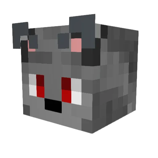 Geoux25 Minecraft avatar head, 3D render