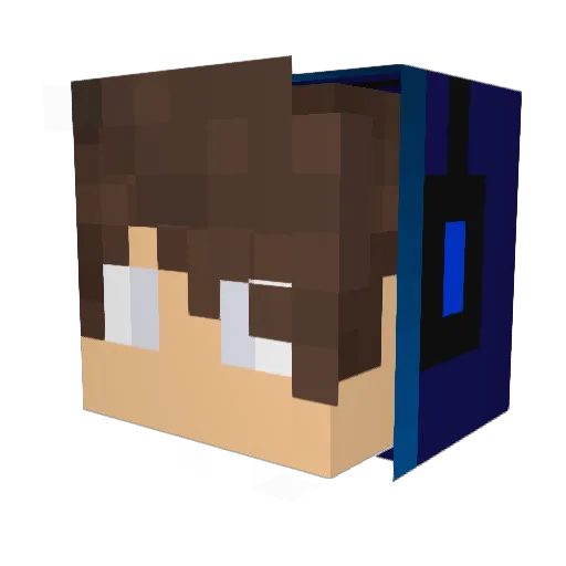 GeovaniGBR Minecraft avatar head, 3D render