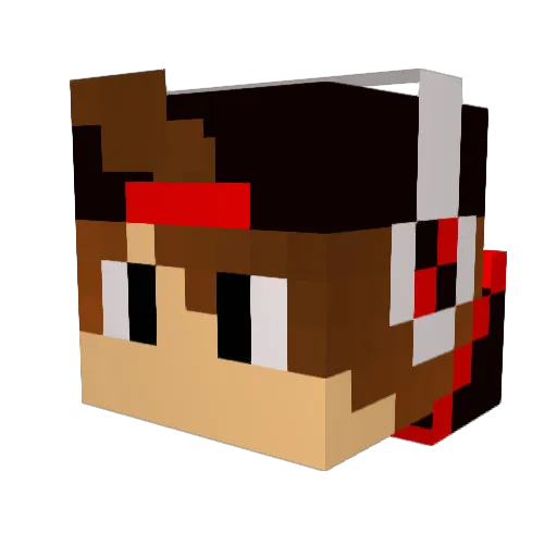 Geoz09 Minecraft avatar head, 3D render