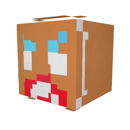 Gepardzik1 Minecraft avatar head, 3D render