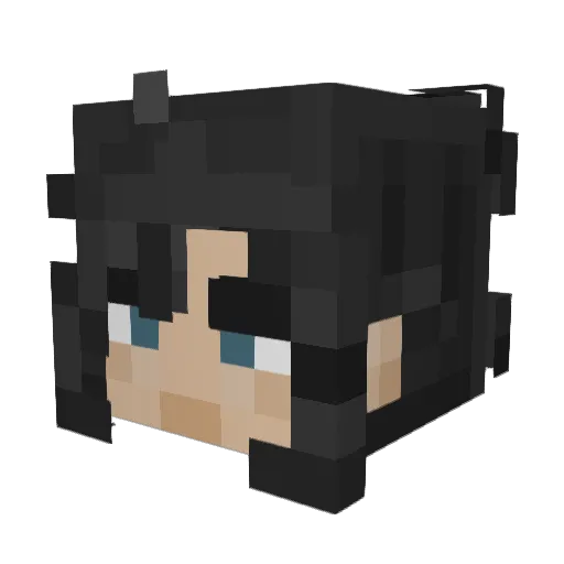 Geprgia Minecraft avatar head, 3D render