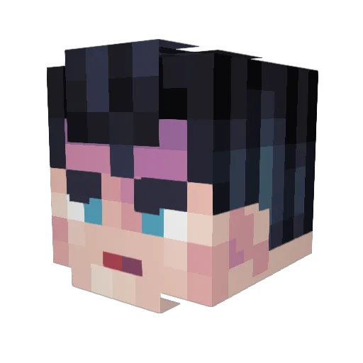 Ger13426 Minecraft avatar head, 3D render