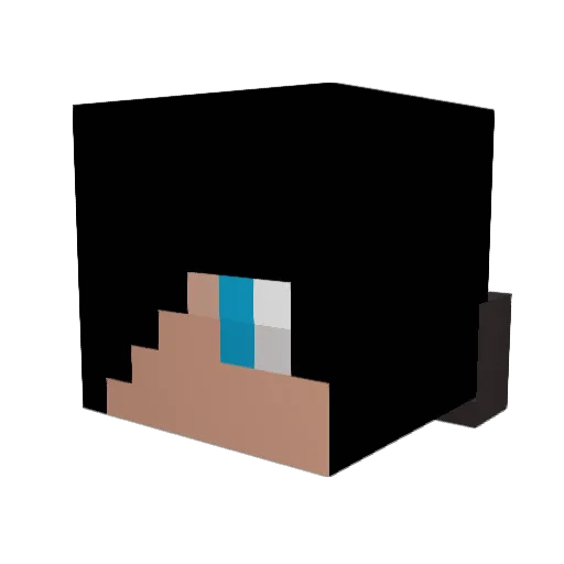 GerFirefighter Minecraft avatar head, 3D render