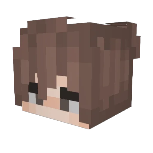 GerFox324 Minecraft avatar head, 3D render