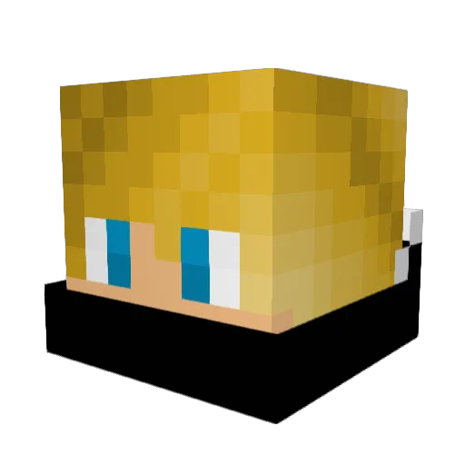 GeraAutobus Minecraft avatar head, 3D render